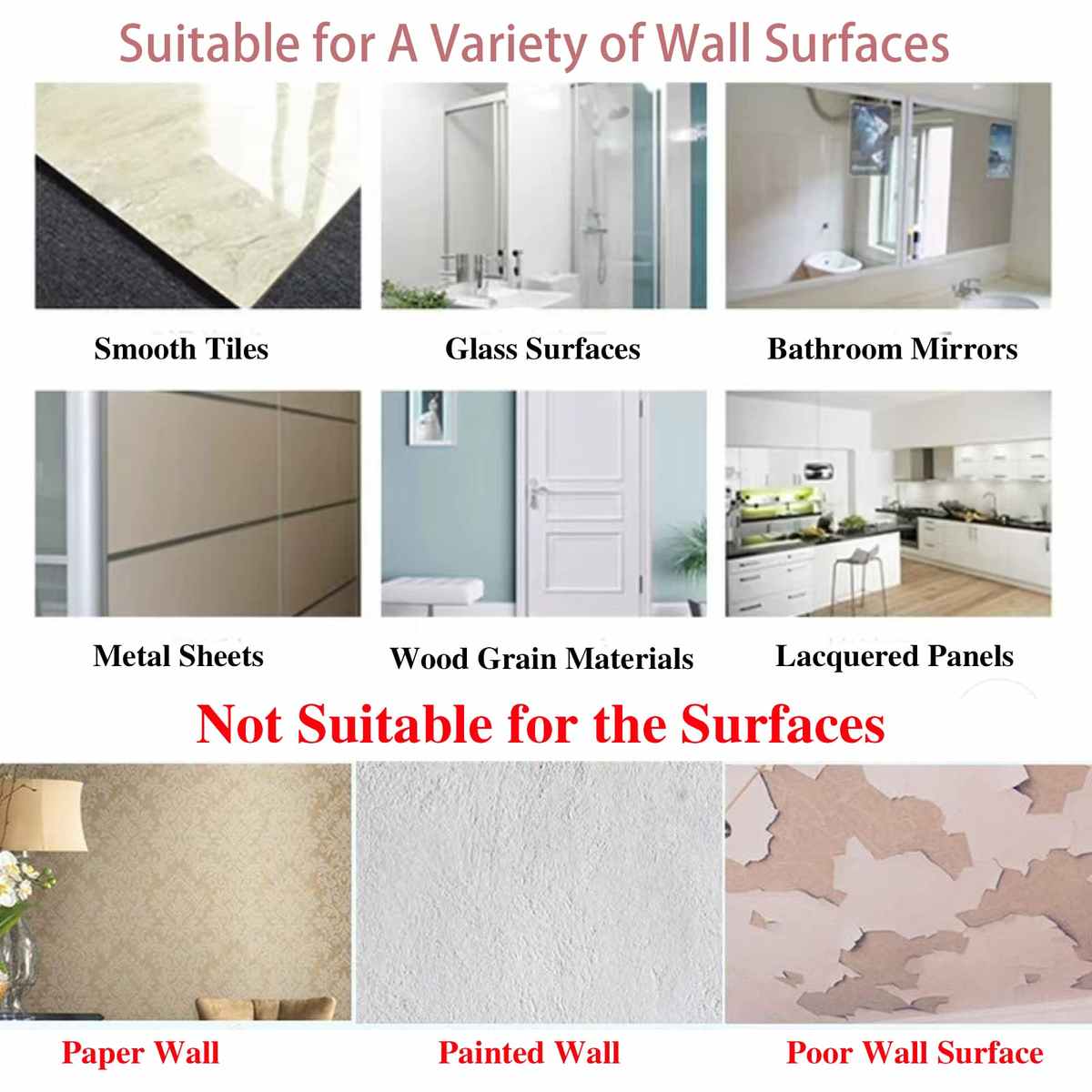 Heavy Load Bearing Wall Hook-  Pack of 20 (Perforation free, Non-trace transparent, Multipurpose)